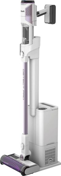 Shark IW3510UK Detect Pro Cordless Vacuum Cleaner Auto-Empty System 1.3L - 60 Minutes Run Time - White/Ash Purple