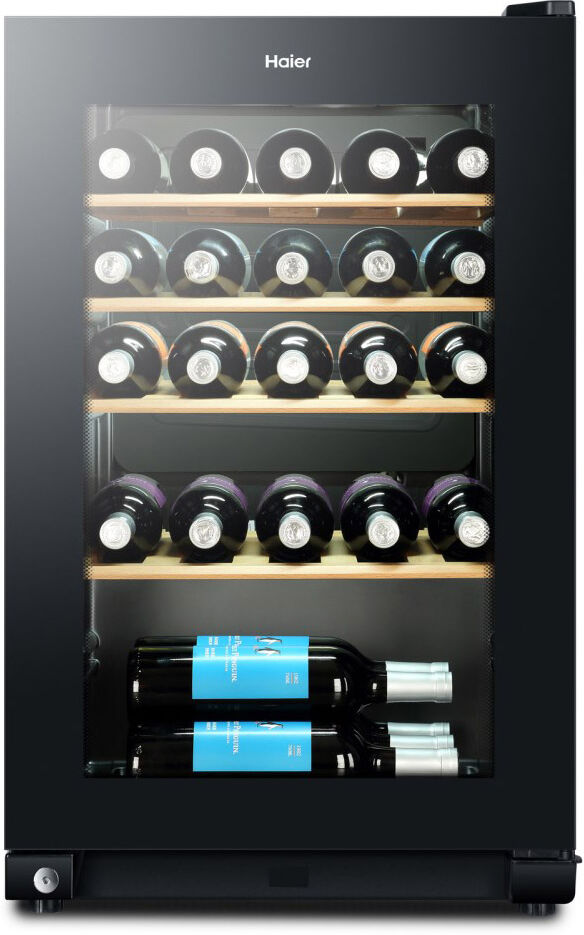 Haier WS30GA 50cm Freestanding Wine Cooler in Black 30 Bottle
