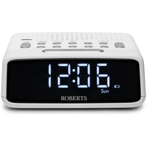 Roberts ORTUSFMW Ortus FM Dual Alarm Clock Radio in White Roberts ORTUSFMW Ortus FM Dual Alarm Clock Radio in White