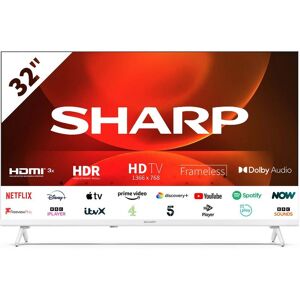 Sharp C32FH2KL2AW 32 HD Ready Smart LED TV Google Assistant 3x HDMI 2x Sharp C32FH2KL2AW 32 HD Ready Smart LED TV Google Assistant 3x HDMI 2x