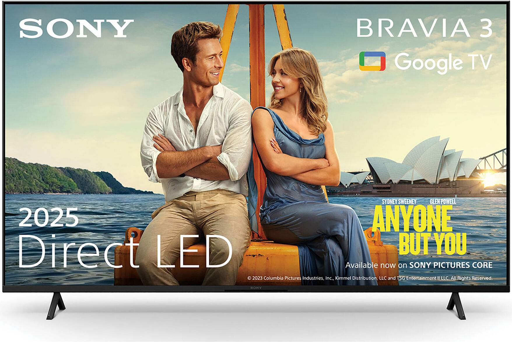 Sony K43S38BP 43 4K HDR UHD Smart Bravia 3 LED TV Dolby Vision Dolby A