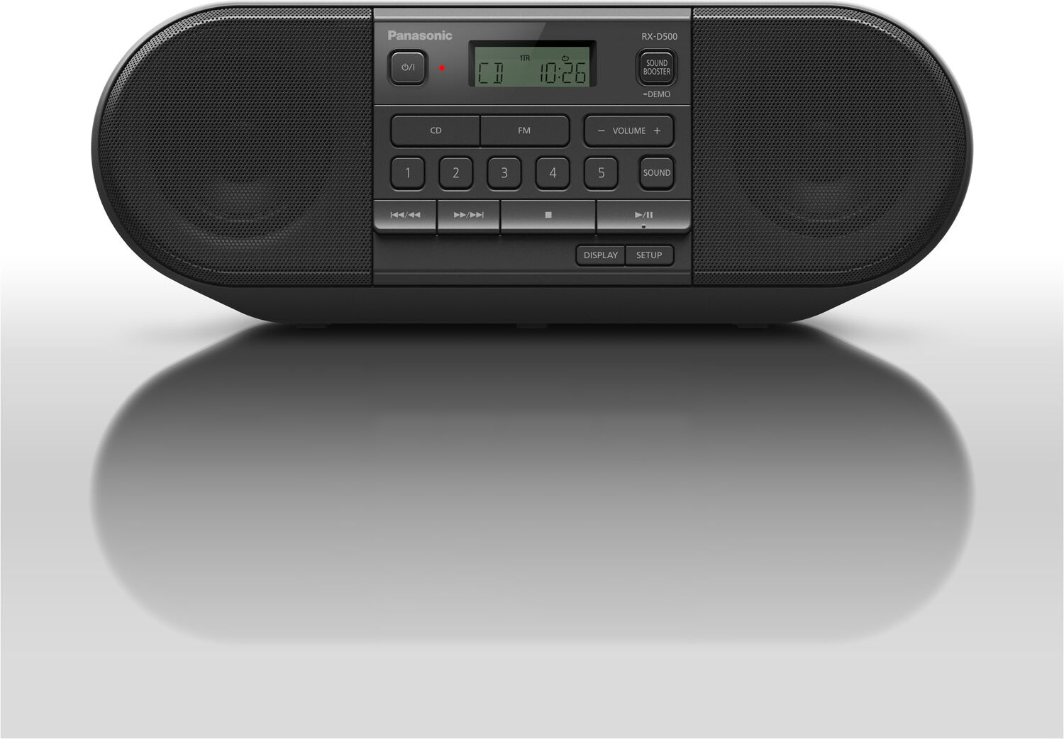 Panasonic RX D500EB K Portable Stereo CD System in Black FM Radio