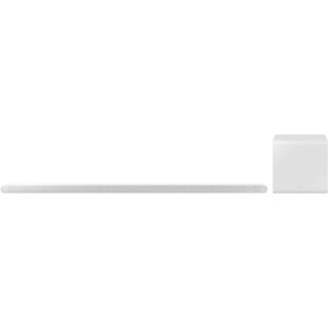 Samsung HW S801B 3 1 2 Ch Dolby Atmos Soundbar with Subwoofer in White Samsung HW S801B 3 1 2 Ch Dolby Atmos Soundbar with Subwoofer in White