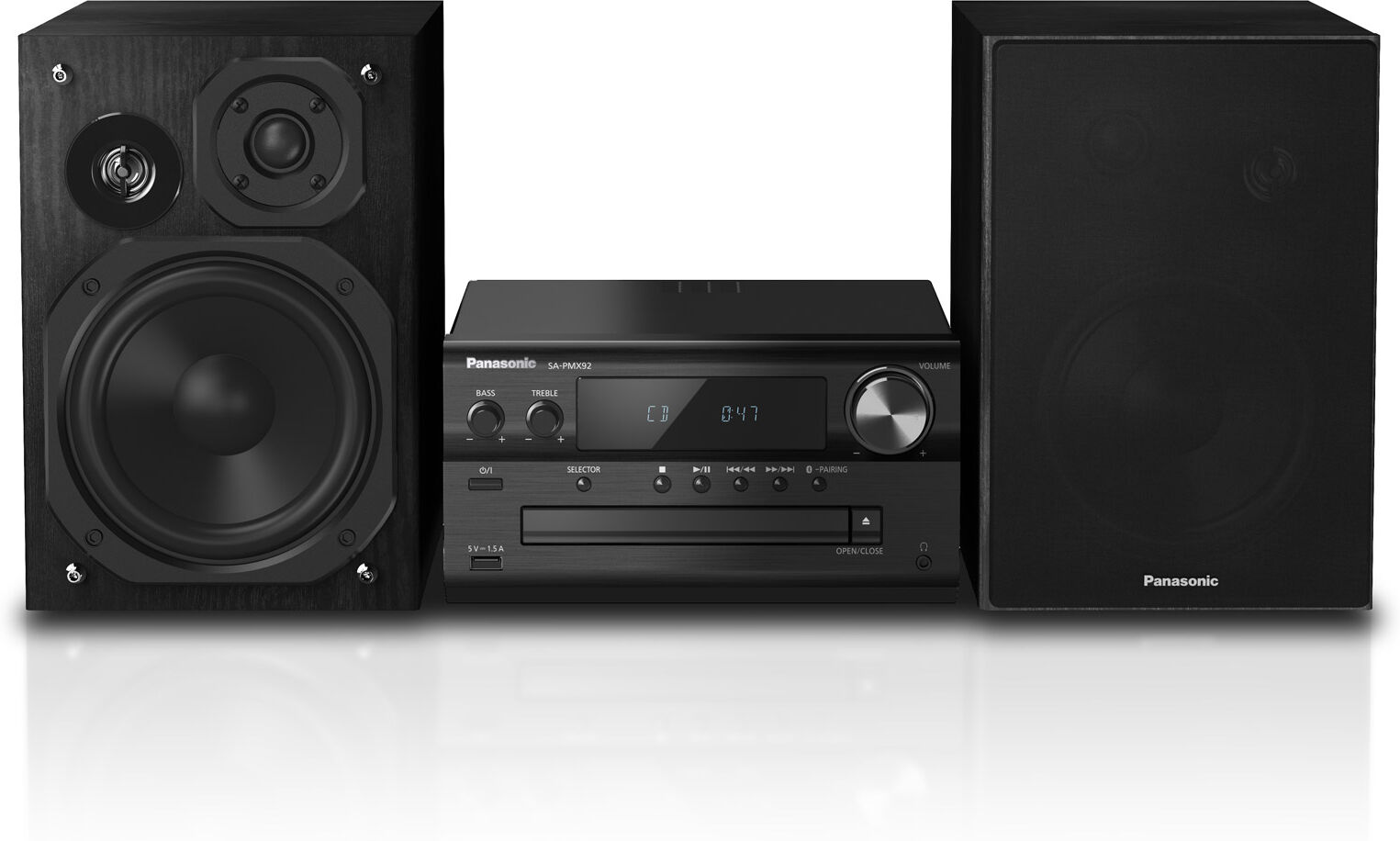 Panasonic SC PMX92EB K Micro Hi Fi in Black Bluetooth CD DAB FM MP3