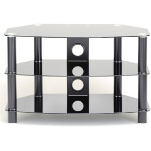 TTAP C303C 800 3B Vantage Curve 800mm TV Stand in Satin Black with Gla TTAP C303C 800 3B Vantage Curve 800mm TV Stand in Satin Black with Gla