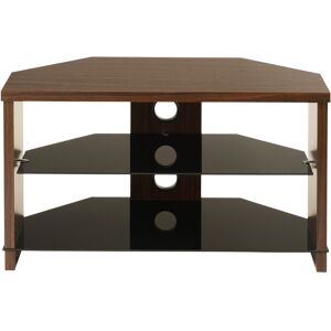 TTAP MON 800 WAL Montreal 800mm TV Stand in Walnut with Black Glass TTAP MON 800 WAL Montreal 800mm TV Stand in Walnut with Black Glass