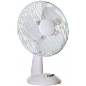 Daewoo COL1567GE 12 Inch Oscillating Table Fan in White 3 Speeds Daewoo COL1567GE 12 Inch Oscillating Table Fan in White 3 Speeds