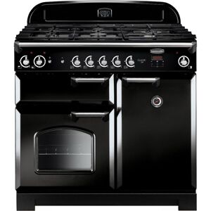 Rangemaster 117630 100cm Wide Classic Gas Range Cooker in Black with C Rangemaster 117630 100cm Wide Classic Gas Range Cooker in Black with C