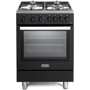 Delonghi DSC626GBL 60cm Modern Single Cavity Gas Cooker in Matt Black Delonghi DSC626GBL 60cm Modern Single Cavity Gas Cooker in Matt Black