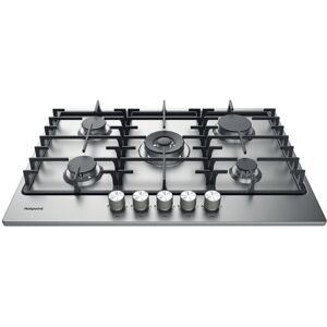 Hotpoint PPH75GDFIXUK 75cm 5 Burner Gas Hob in Stainless Steel Wok Bur Hotpoint PPH75GDFIXUK 75cm 5 Burner Gas Hob in Stainless Steel Wok Bur