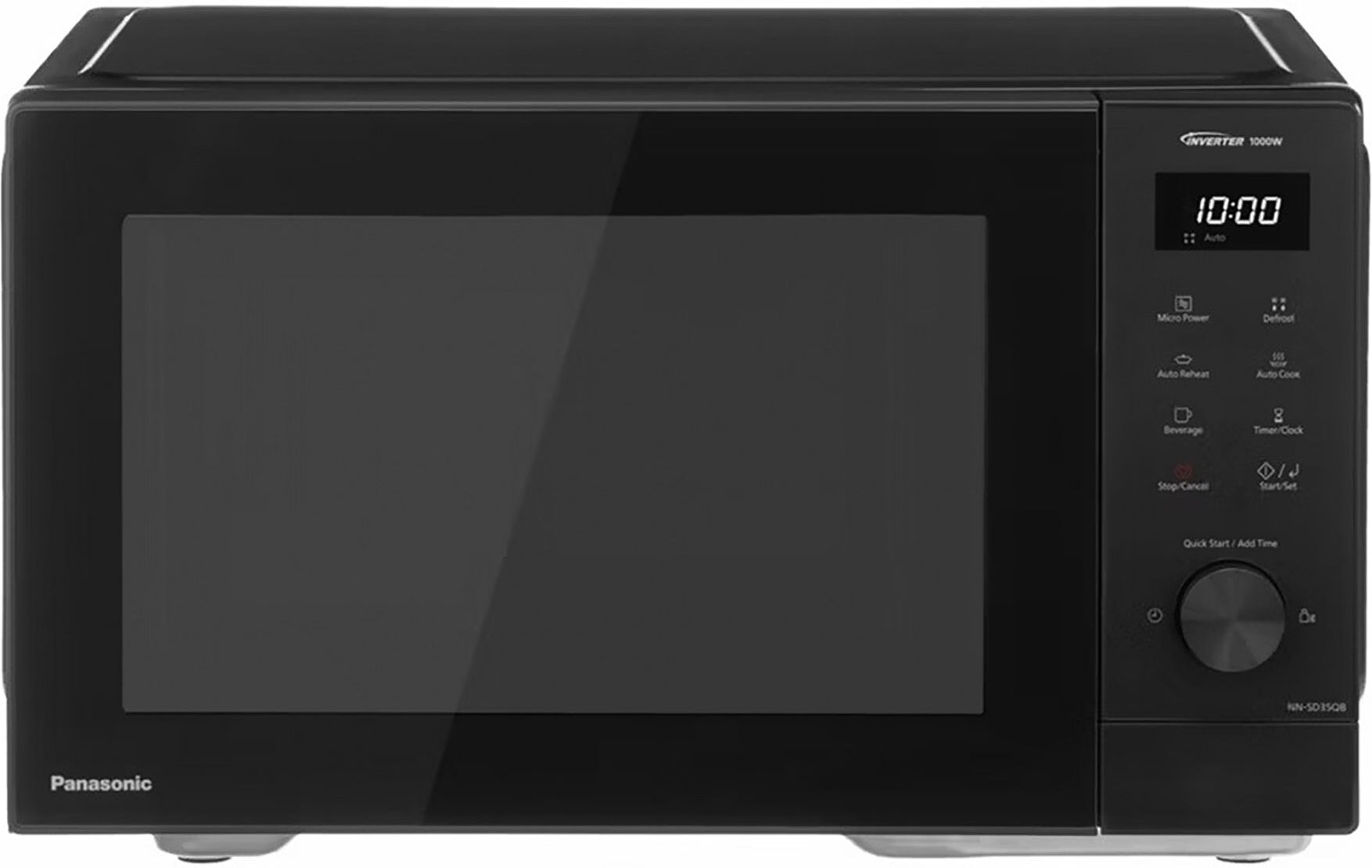 Panasonic NN SD35QBBPQ Solo Inverter Microwave Oven in Black 29L 1000W
