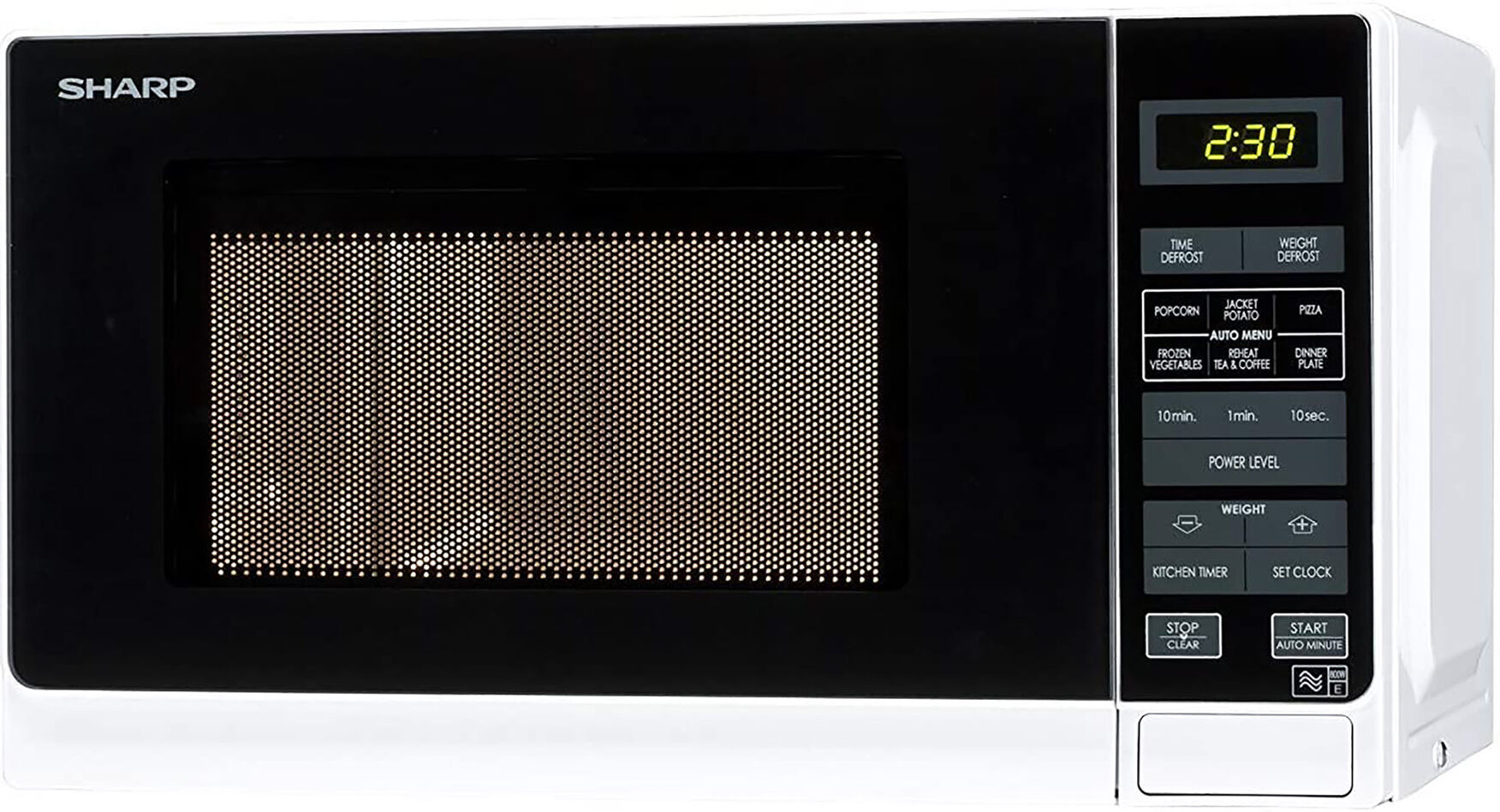 Sharp R272WM Compact Microwave Oven in White 20 litre 800W 8 Prog