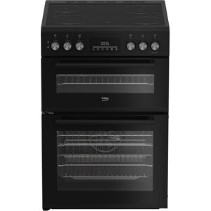Beko EDC6731K 60cm Double Oven Electric Cooker in Black Ceramic Hob Beko EDC6731K 60cm Double Oven Electric Cooker in Black Ceramic Hob