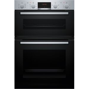 Bosch MBA533BS3B Series 4 88cm Built In Electric Double Oven in Black Bosch MBA533BS3B Series 4 88cm Built In Electric Double Oven in Black