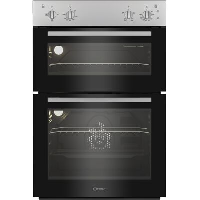 Indesit DII10NS Built In Electric Double Oven in Silver Indesit DII10NS Built In Electric Double Oven in Silver