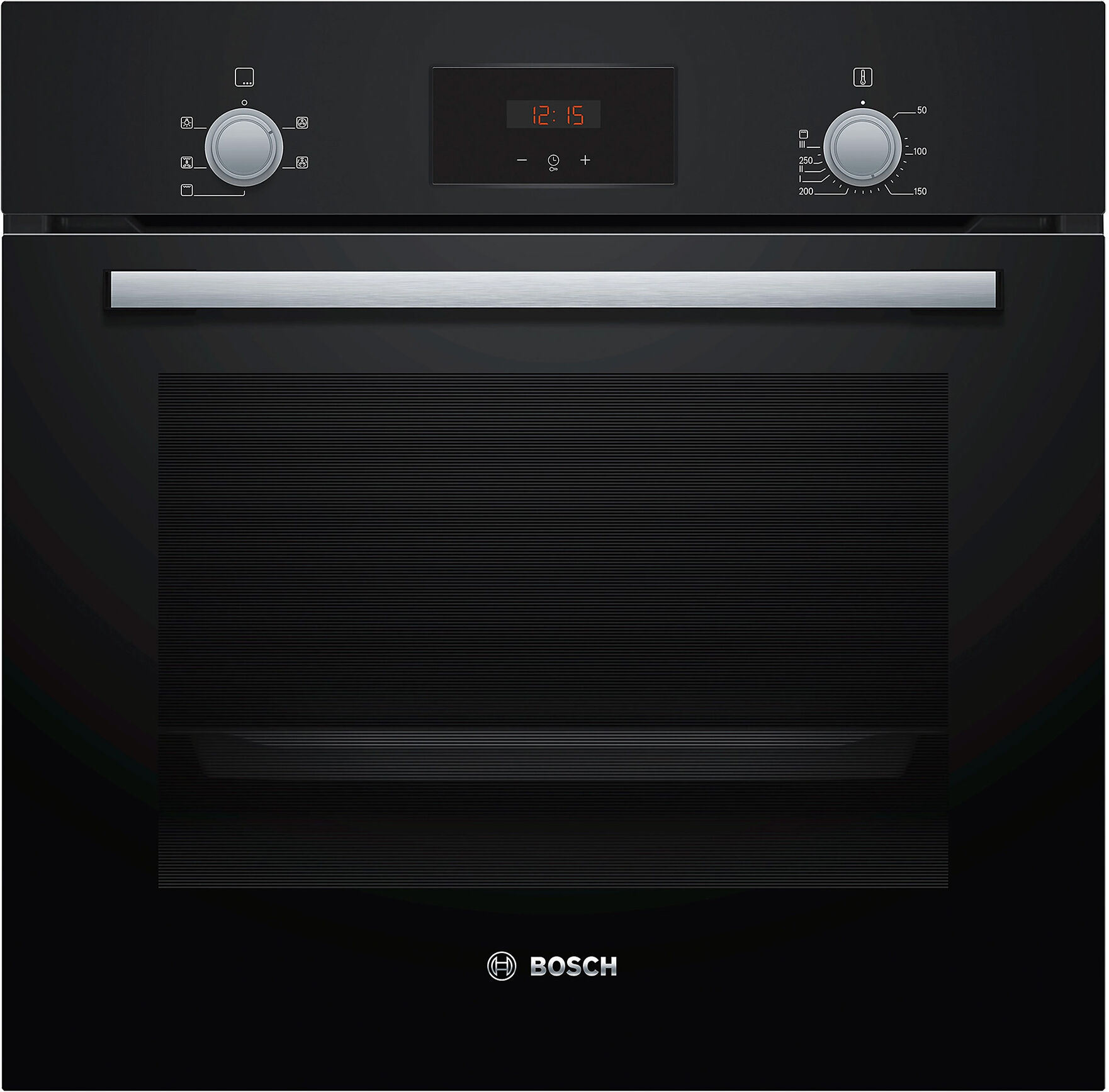 Bosch HHF113BA0B Series 2 Built In Electric Single Oven in Black 66L