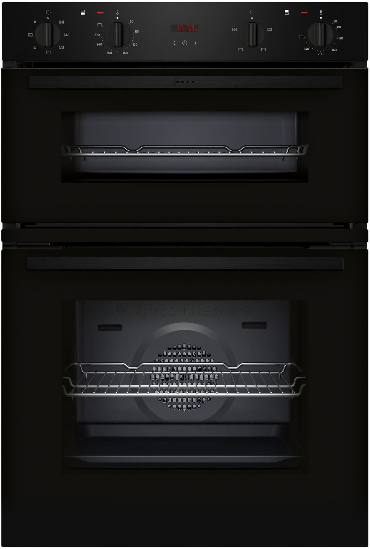 Neff U1DCC0AK3B N30 60cm Built In Electric Double Oven in Black