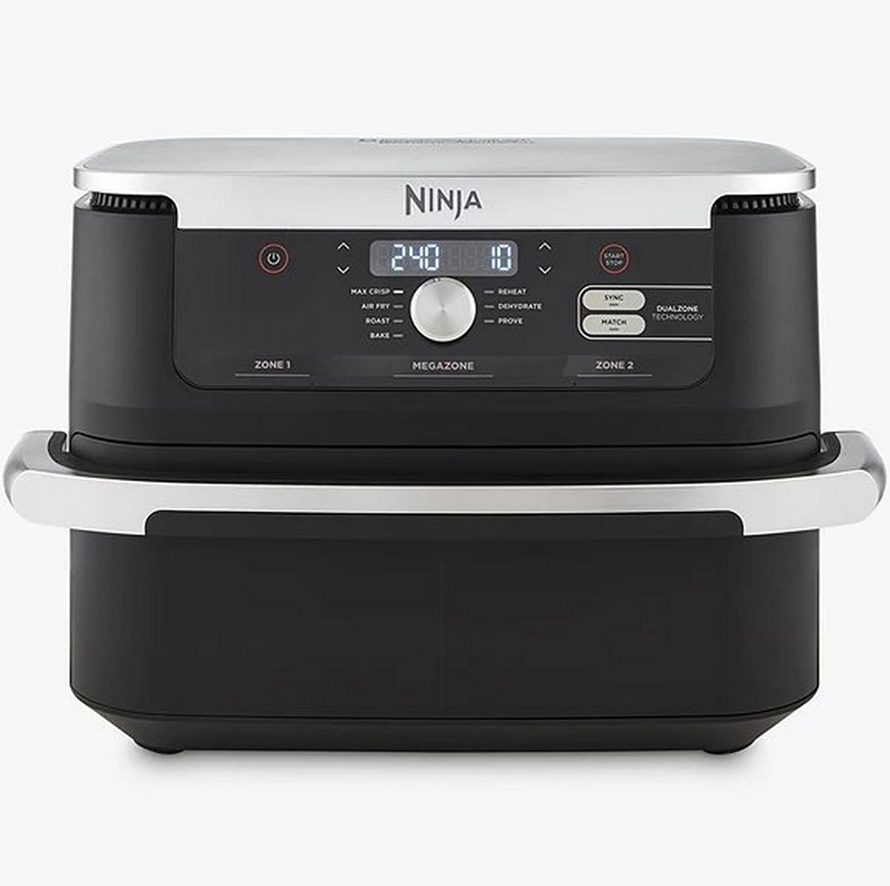 Ninja AF500UK Ninja 10 4L Foodi FlexDrawer Dual Zone Air Fryer in Blac