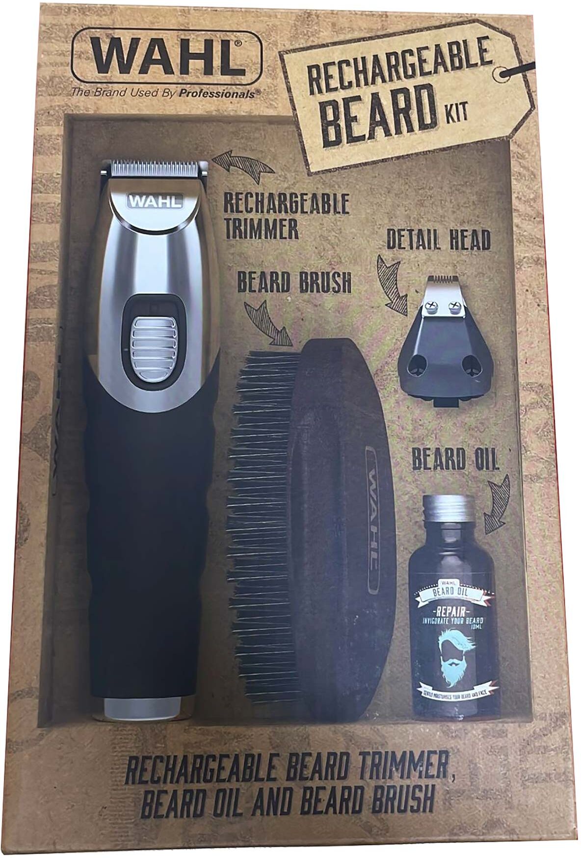Wahl 9893 800 Rechargeable Beard Trimmer Kit PER0034GE