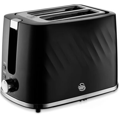 Swan Windsor Black 2 Slice Toaster - Toaster Swan Windsor Black 2 Slice Toaster - Toaster