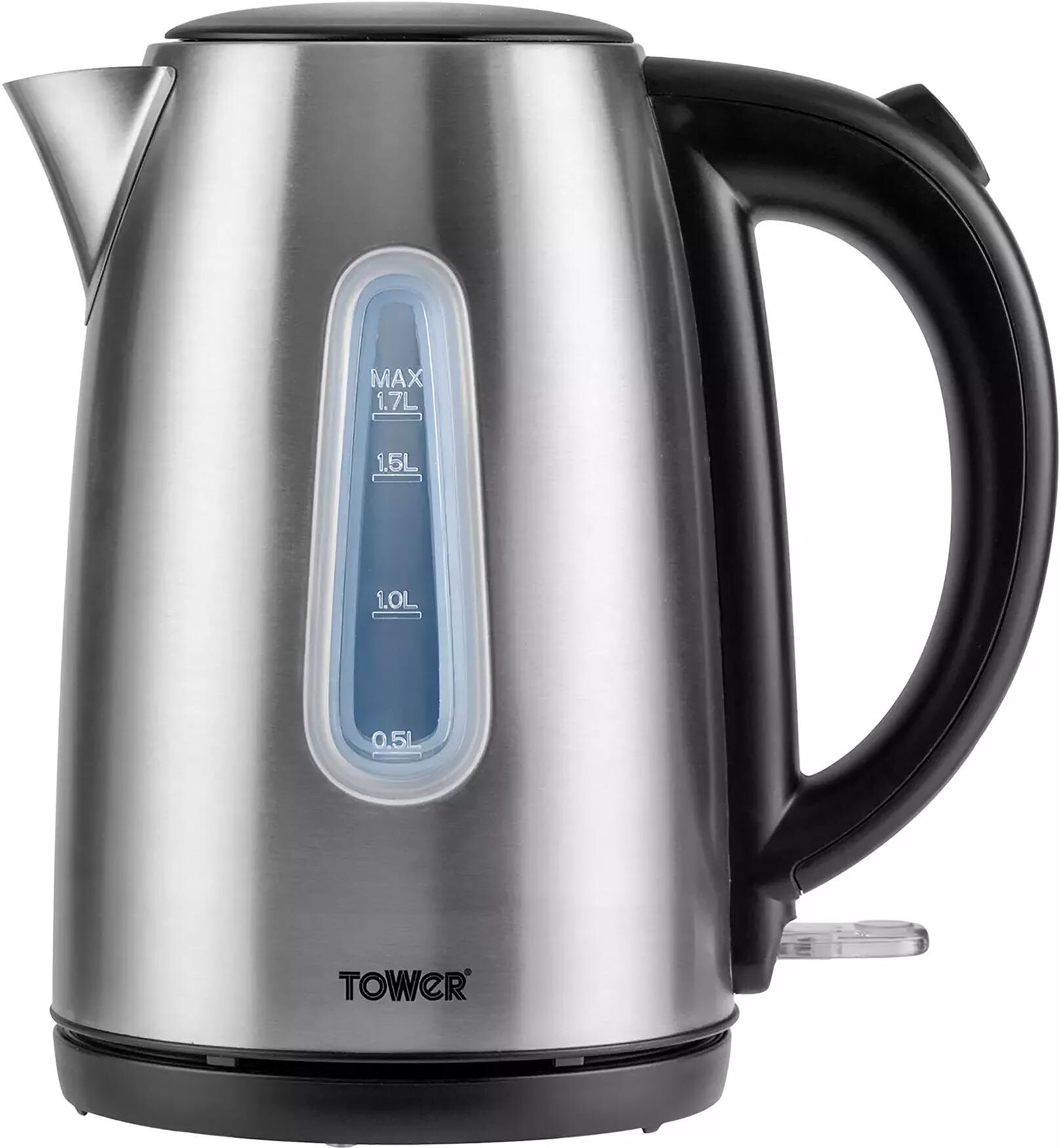 Tower T10015B 1 7 Litre Jug Kettle in Brushed St Steel 3 0 kW Rapid