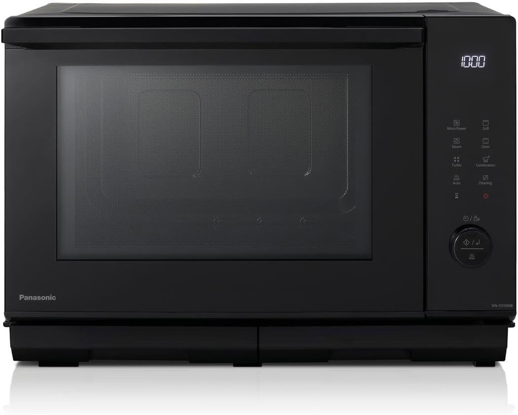 Panasonic NN DS59NBBPQ 4 in 1 Steam Combi Microwave Oven in Black 27L