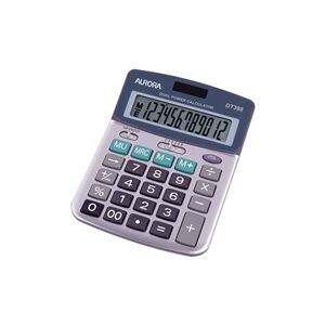 Aurora DT398 Desktop Calculator Battery/Solar-power 12