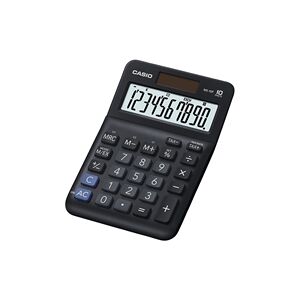 Casio MS-10F 10 Digit Desk Calculator Black MS-10F-WA