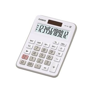 Casio MX-12B 12 Digit Desktop Calculator Large LC Display White