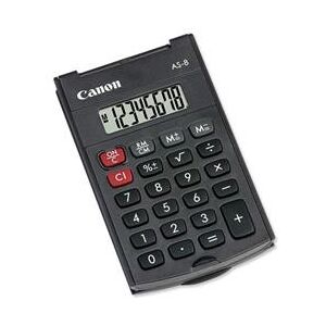 Canon AS-8 8 Digit Handheld Calculator Black 4598B001