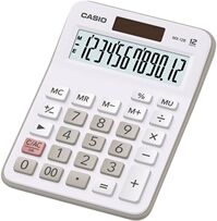 Casio MX-12B 12 Digit Desktop Calculator Large LC Display White