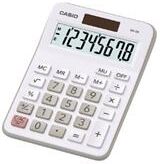 Casio Calculator Desktop Battery/Solar-powered 8 Digit 4 - MX-8B-WE