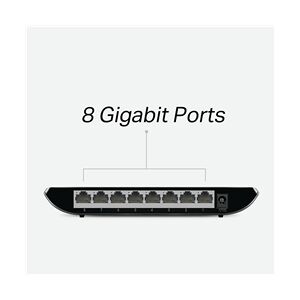 TP-Link 8-Port Desktop Network Switch 8 10/100/1000Mbps RJ45 Ports