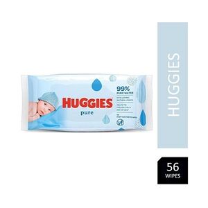 Huggies Pure Baby Wipes 56's - PACK (10)