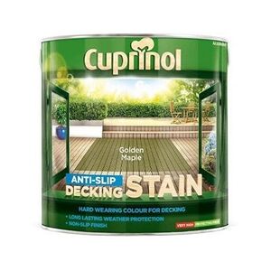 Cuprinol Anti-Slip Decking Stain GOLDEN MAPLE 2.5 Litre