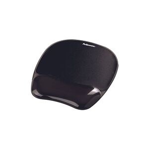 Fellowes Crystal Mouse Mat Pad with Gel Wrist Rest