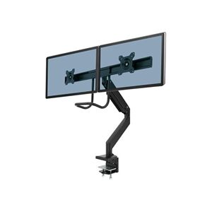 Fellowes 9909301 Eppa Dual Crossbar Monitor Arm - Black