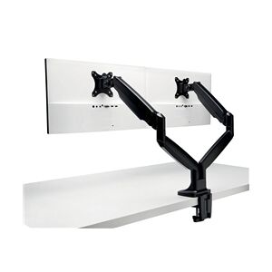 Kensington SmartFit One-Touch Dual Monitor Arm Height Adjustable Black