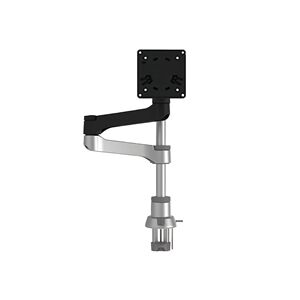 R-Go Zepher 4 C2 Single Monitor Arm Desk Mount Adjustable Black/Silver