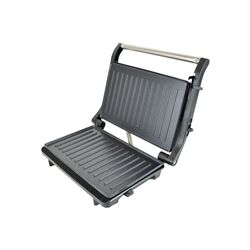 Unbranded Lloytron KitchenPerfected Health Grill/Panini Press Black/Steel LY2701