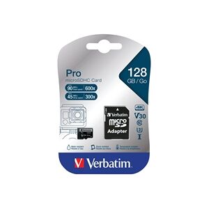 Verbatim Pro microSDXC Memory Card Class 3 128GB 47044