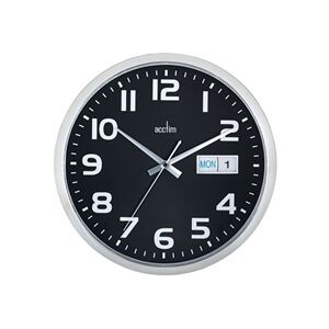 Acctim Supervisor Wall Clock 320mm Chrome/Black