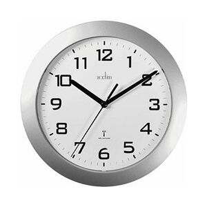 Acctim 74367 Peron Radio Controlled Wall Clock, Silver