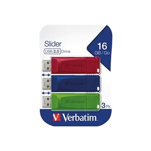 Verbatim Store n Go USB 2.0 16GB (Pack of 3) 49326