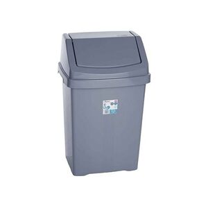 Wham Casa Silver Swing Bin 50 Litre