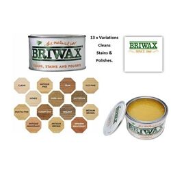 Briwax Original Wax Furniture Polish Cleaner Restorer 400ml {Dark Oak}