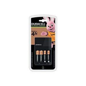 Duracell 4 Hour Battery Charger CEF14 with 2x AA/2x AAA Batteries