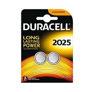 Duracell DL2025 (3V) Lithium Button Battery (Pack of 2) - DL2025B2