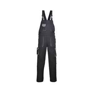 Portwest Texo Contrast Bib & Brace (Black) Medium