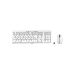 Cherry Stream Desktop USB Wireless Keyboard and Mouse Light Grey